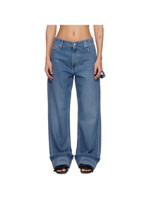 Simone Rocha Blue Straight Leg Jeans