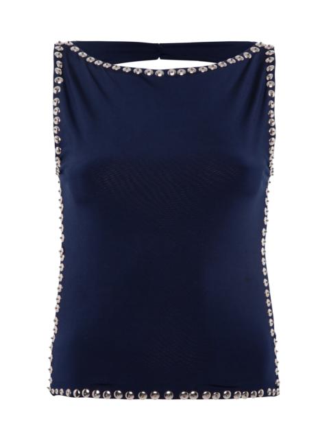 SIEDRÉS Zelna Studded Tank Top navy