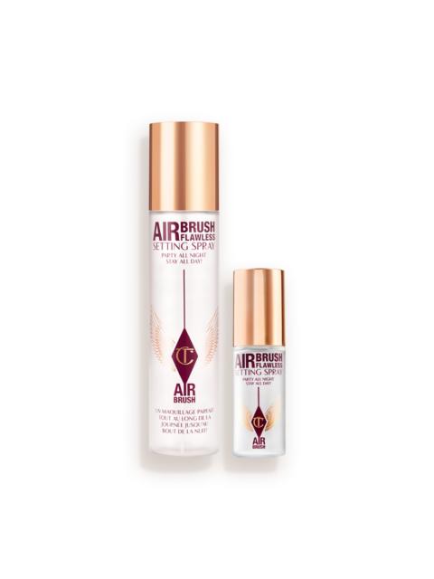 Charlotte Tilbury AIRBRUSH FLAWLESS SETTING SPRAY XL & MINI DUO FACE KIT