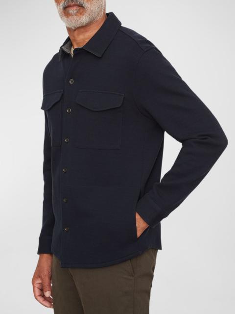 Vince Men's Solid 4-Pocket Shirt Jacket