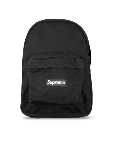 Supreme logo canvas backpack