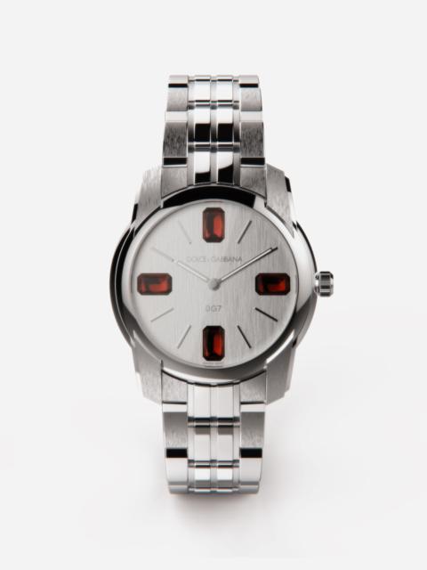 Dolce & Gabbana Steel and rhodolite watch