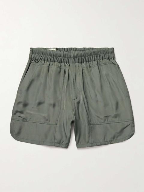 Dries Van Noten Straight-Leg Satin Shorts