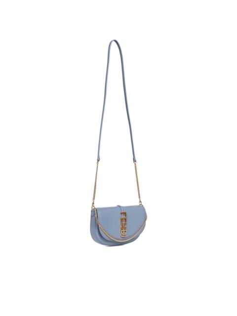 FENDI lettering chain cross body bag
