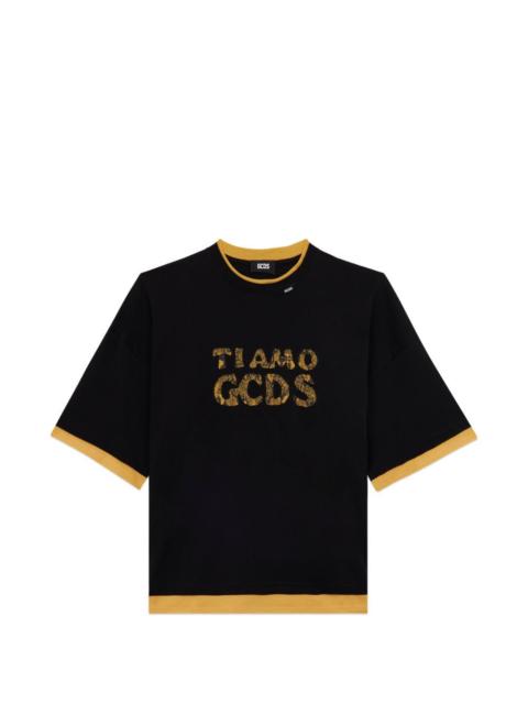 GCDS short-sleeve logo-lettering T-shirt