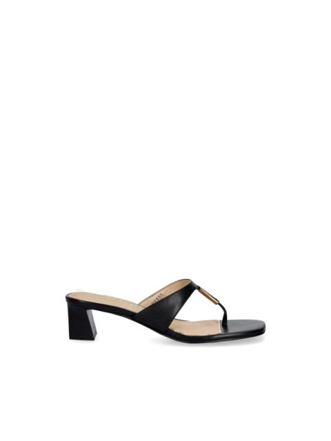 GUESS USA gold-tone hardware thong sandals