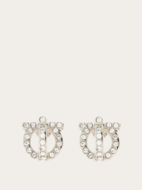 Gancini 3D earrings with crystals