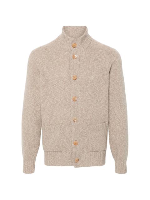 mélange-effect cardigan