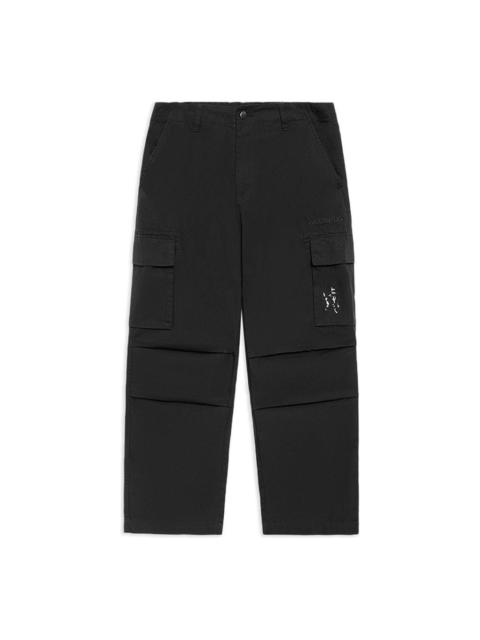 Li-Ning Li-Ning Counterflow Logo Cargo Pants 'Black' AKXS407-1