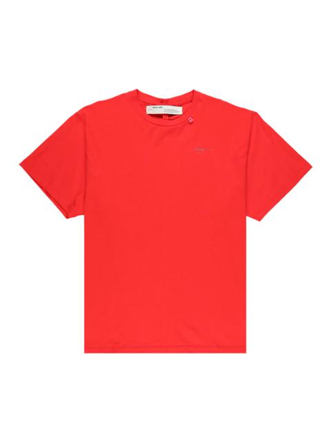 Off-White Unfinished Oversize T-Shirt 'Red