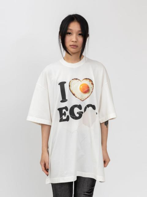 doublet White "I Love Egg" T-Shirt