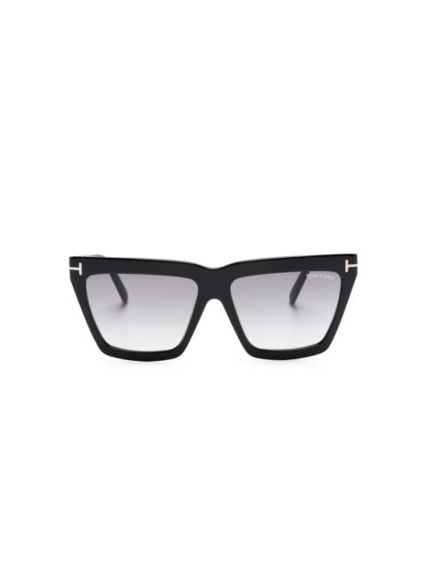 Eden geometric-frame sunglasses