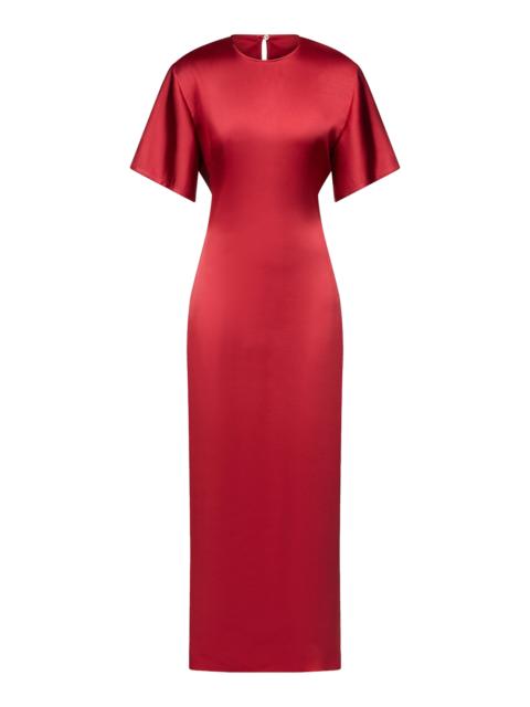 FFORME Imogen Seamless T-Shirt Maxi Dress red