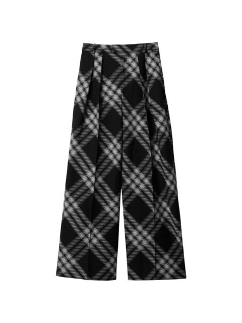 Vintage Check wool trousers