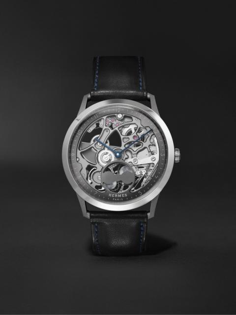 Hermès Slim d'Hermès Squelette Lune Automatic Titanium Watch, Ref. 054695WW00