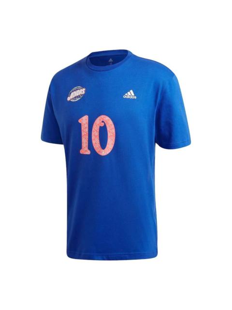 adidas Athletics Graphic T-Shirt 'Blue Pink' GE4697