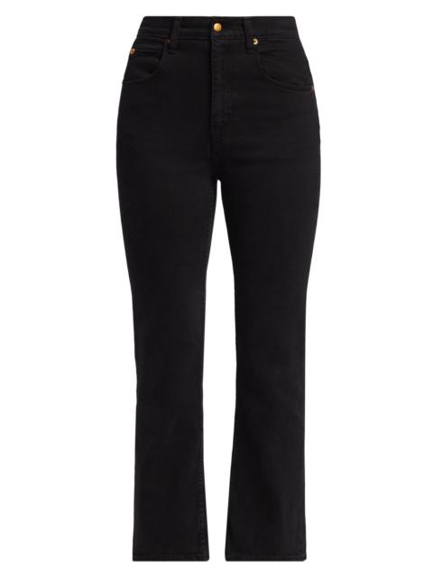 JAMIE HALLER Women's Kenickie Mid-Rise Ankle Jeans - Washed Black