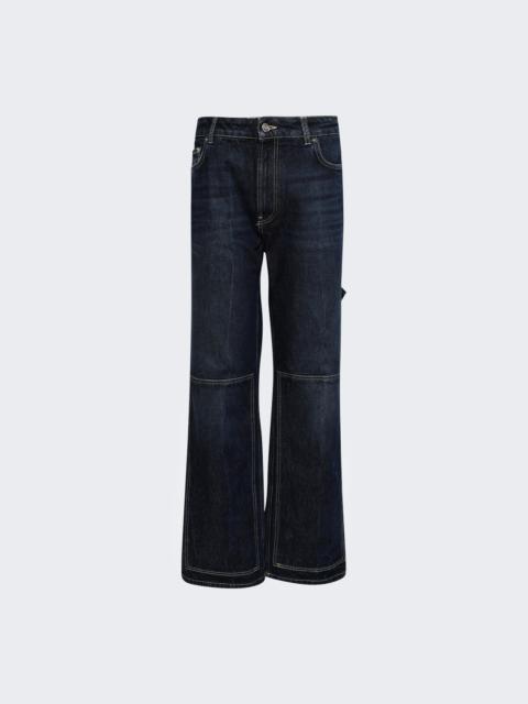 Jean Paul Gaultier Cut-out Jeans Dark Vintage Blue