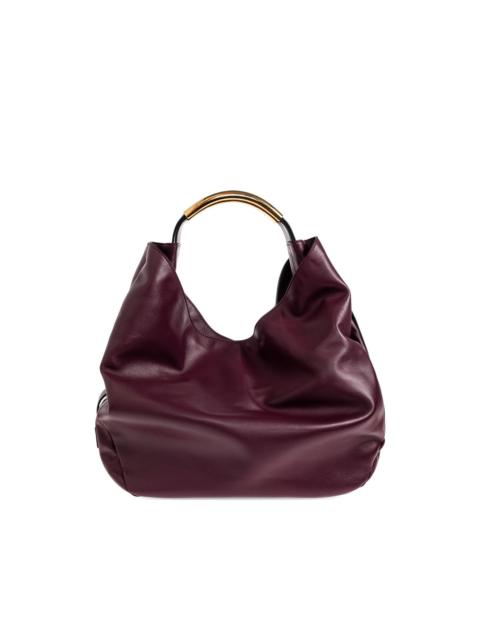 Moschino Handle Me logo-plaque tote bag