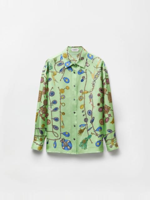 VERSACE Printed Silk Twill Shirt