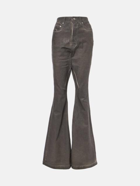 Rick Owens Bolan high-rise bootcut jeans