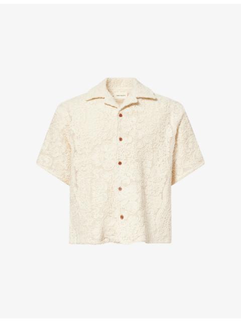 HONOR THE GIFT Mind Maze Camp Lace Cotton-Blend Shirt