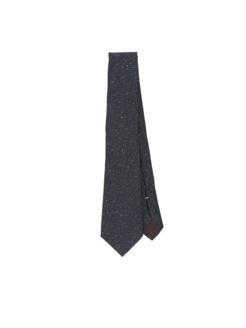 Canali speckled silk tie