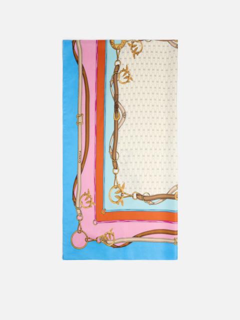 SCARF WITH MULTICOLOURED PRINT