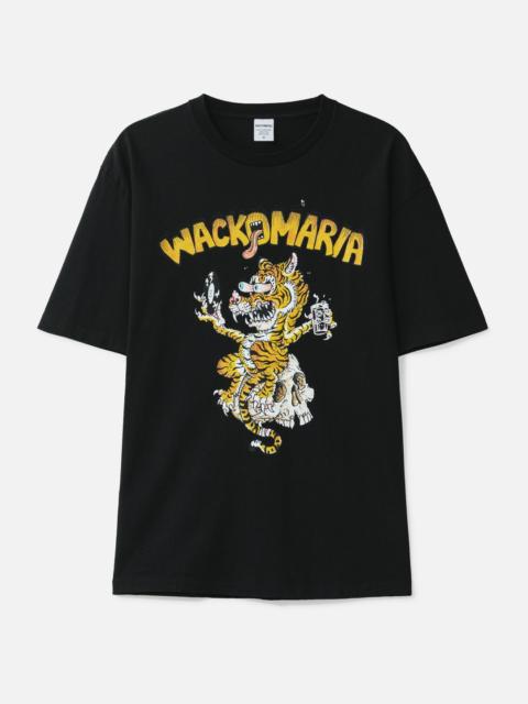 WACKO MARIA TIM LEHI / WASHED HEAVY WEIGHT CREWNECK T-SHIRT