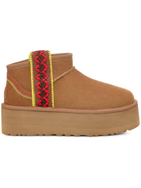 UGG UGG Classic Ultra Mini Braid Boot Chestnut (Women's)