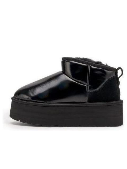 UGG (WMNS) UGG Ultra Mini Platform 'High Shine Black' 1144048-BLK