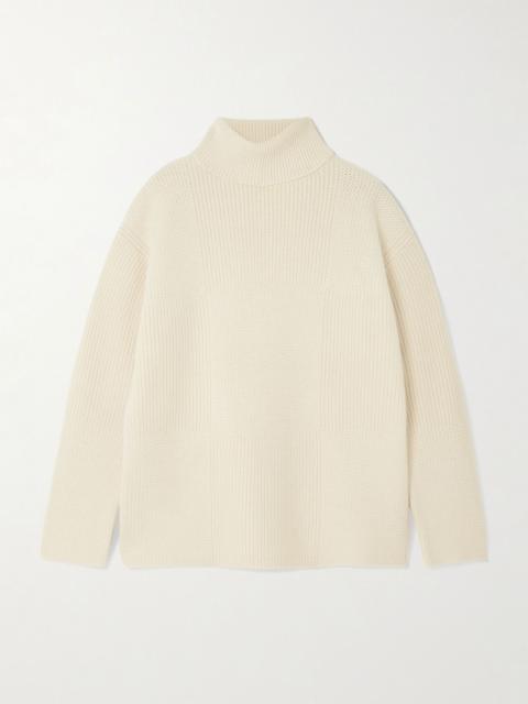 JOSEPH Merino wool turtleneck sweater Beige