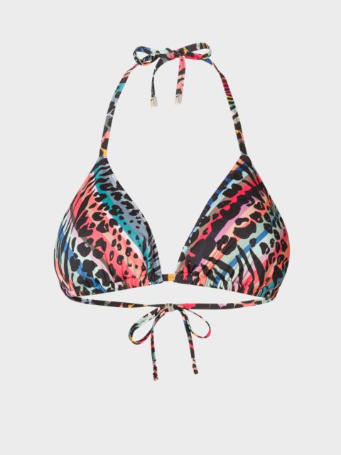 Paul Smith 'Zebra & Swirl' Triangle Bikini Top