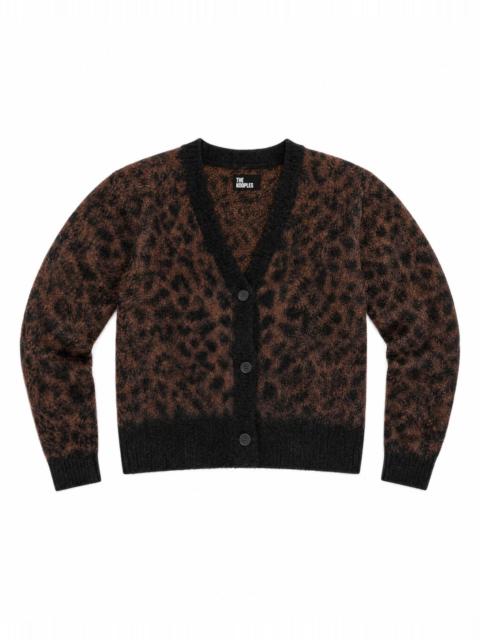 The Kooples LEOPARD-PRINT MOHAIR-BLEND CARDIGAN