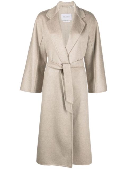 tie-waist cashmere coat