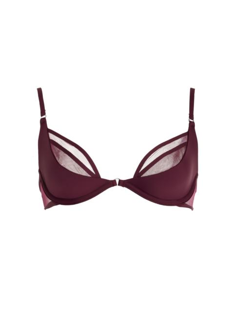 NENSI DOJAKA Nensi Dojaka for Calvin Klein Plunge Bra burgundy