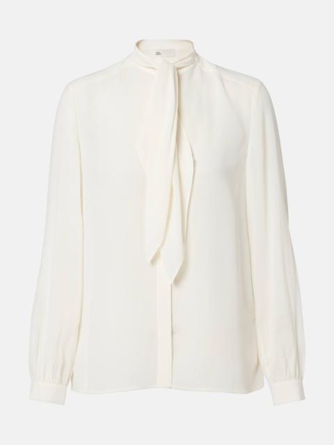 TORY BURCH Tie-neck georgette blouse