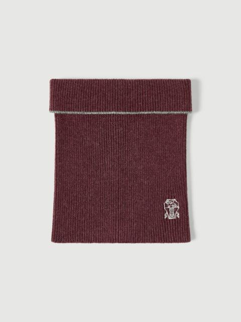Brunello Cucinelli Cashmere rib knit neck warmer