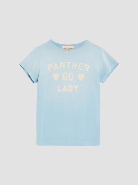 Valentino Women's Printed Cotton T-Shirt - Azure