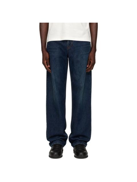 Moncler Blue Straight Leg Denim Jeans