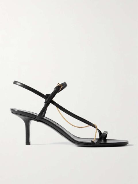 Loulou de Saison Siam leather sandals Black