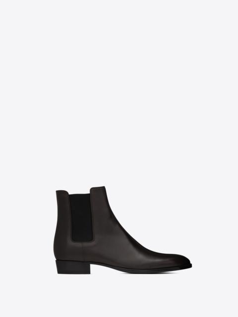 SAINT LAURENT wyatt chelsea boots in smooth leather