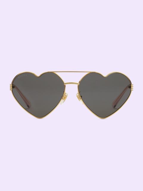 Heart-frame sunglasses