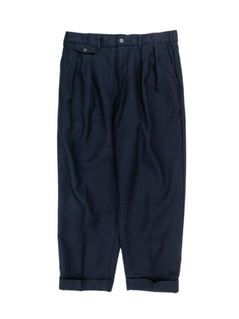 BEAMS PLUS 2Pleats Laundry Wool Navy