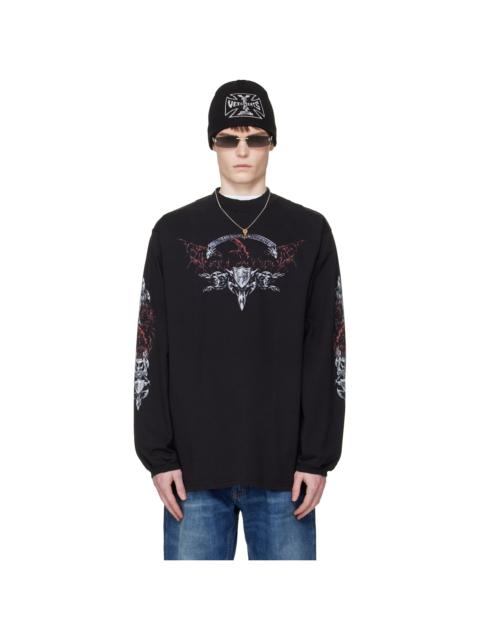 VETEMENTS Black Metal Longsleeve T-shirt