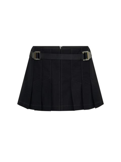Safety Slider Pleat Mini Skirt