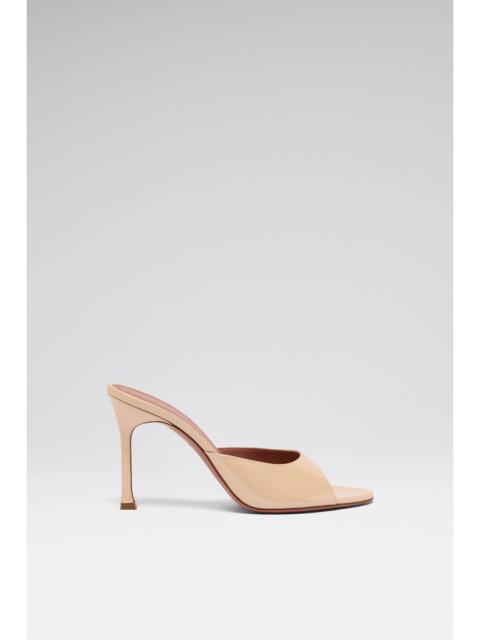 Amina Muaddi ALEXA SLIPPER 95 CHAMPAGNE PEARLY PATENT