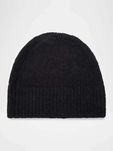Dries Van Noten Men's Moss Wool Ribbed Beanie Hat