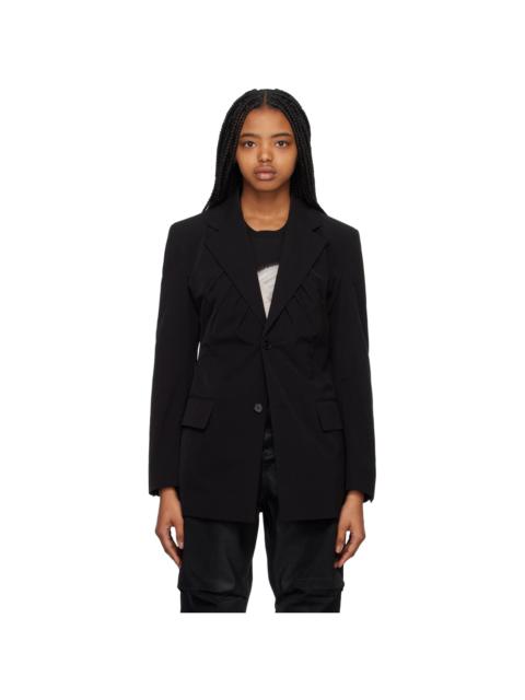 We11done Black Gathered Blazer