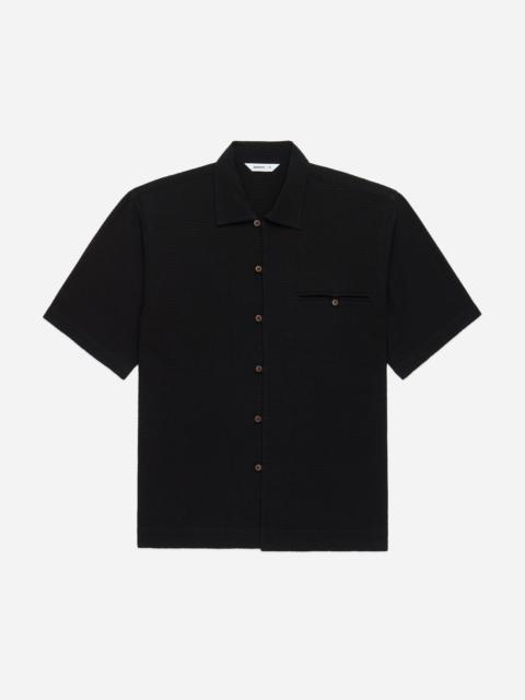 3sixteen Short Sleeve Loop Shirt - Black Seersucker